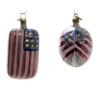 Bethany Lowe Designs Patriotic Americana Flag & Oval Set/2 - 2 ...