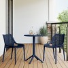 WestinTrends Playa 3-Piece Outdoor Resin Patio Bistro Set with Stackable Patio Dining Side Chairs - 2 of 4