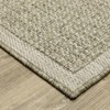 Captiv8e Designs Tobago Casual Textured Solid Light Brown Indoor/Outdoor Rug - 3 of 4