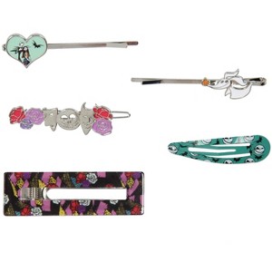 The Nightmare Before Christmas Hair Pins and Hair Clips For Women 5 Piece Set - 1 of 4