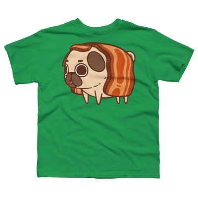 Boy's Design By Humans Puglie Bacon Strip By Puglie T-Shirt