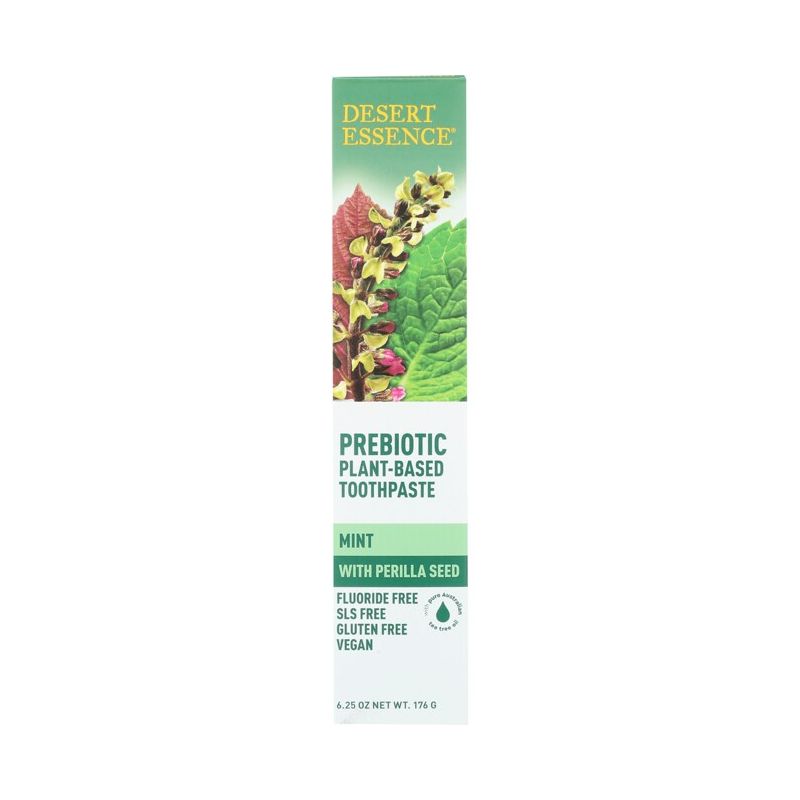 Desert Essence Prebiotic Plant-Based Toothpaste - Mint 6.25 oz Paste, 1 of 2