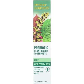 Desert Essence Prebiotic Plant-Based Toothpaste - Mint 6.25 oz Paste