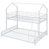 YOOCOZZ Twin Over Full Metal Bunk Bed with House-Shaped Design - 3 of 4