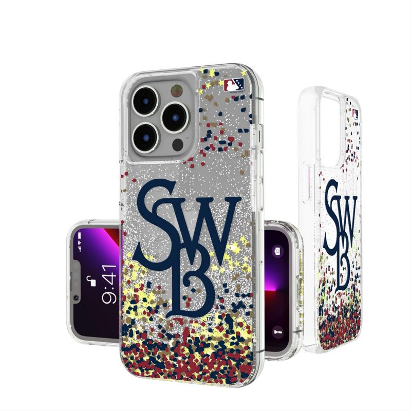 Keyscaper Scranton/Wilkes-Barre RailRiders Confetti Glitter Phone Case, 1 of 2
