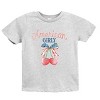 The Juniper Shop American Girly Cherries Coquette Youth Short Sleeve Tee - 2 of 4