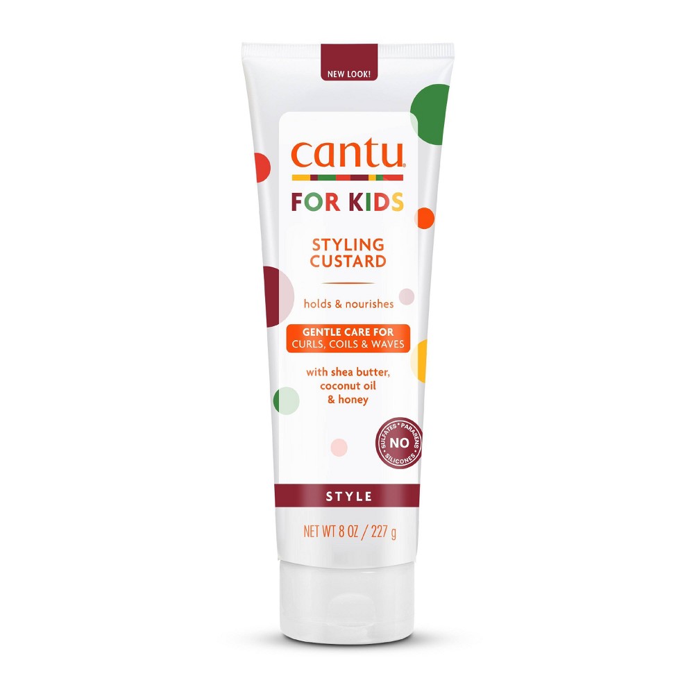 Cantu Care For Kids' Styling Custard - 8oz: Volumizing Cream, For All Hair Types