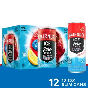 Smirnoff Zero Sugar Red White & Berry Variety Pack - 12pk/12 fl oz Cans - 1 of 4