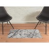 HomeRoots 2' X 3' Taupe Gray And Ivory Abstract Stain Resistant Area Rug - 2 of 4
