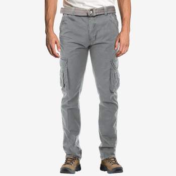 Wrangler Men's Relaxed Fit Flex Cargo Pants - Gray 32x32 : Target