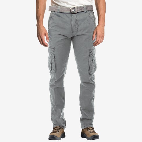 X Ray Men's Slim Fit Stretch Commuter Colored Pants In Silver Size