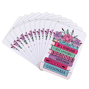 Dicksons Fruits of The Spirit, Multicolor 3.8 x 2.5 Inch Laminated Cardstock Pocket Card Bookmark; Pack of 12 - 1 of 3