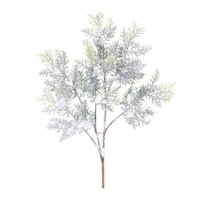 Melrose Flocked Cedar Branch (Set of 12)
