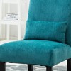 Ridstar Contemporary Accent Chair, Armless Chair with Pillow For Living Room-Blue - 3 of 4