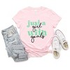 Simply Sage Market Women's Just A Girl With Goals Puff Print Short Sleeve Graphic Tee - 3 of 4