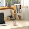 HOMLUX Desktop Storage Organizer Display Bookshelf Rack Kitchen Kids Room Office Supplies - 2 of 4