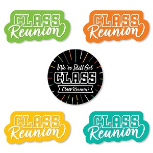 Big Dot of Happiness Still Got Class - DIY Shaped High School Reunion Party Cut-Outs - 24 Count - 1 of 4