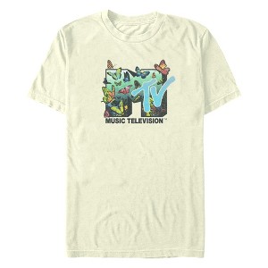 Men's MTV Butterflies Music Television Logo T-Shirt - 1 of 4
