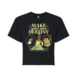 Women's - Disney Princess - Tiana Make Your Own Destiny Cropped Graphic T-Shirt - 1 of 4