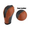 Unique Bargains Car Faux Leather Gear Shift Knob Cover Fit for Infiniti QX50 QX70 2014-2016 - 2 of 4