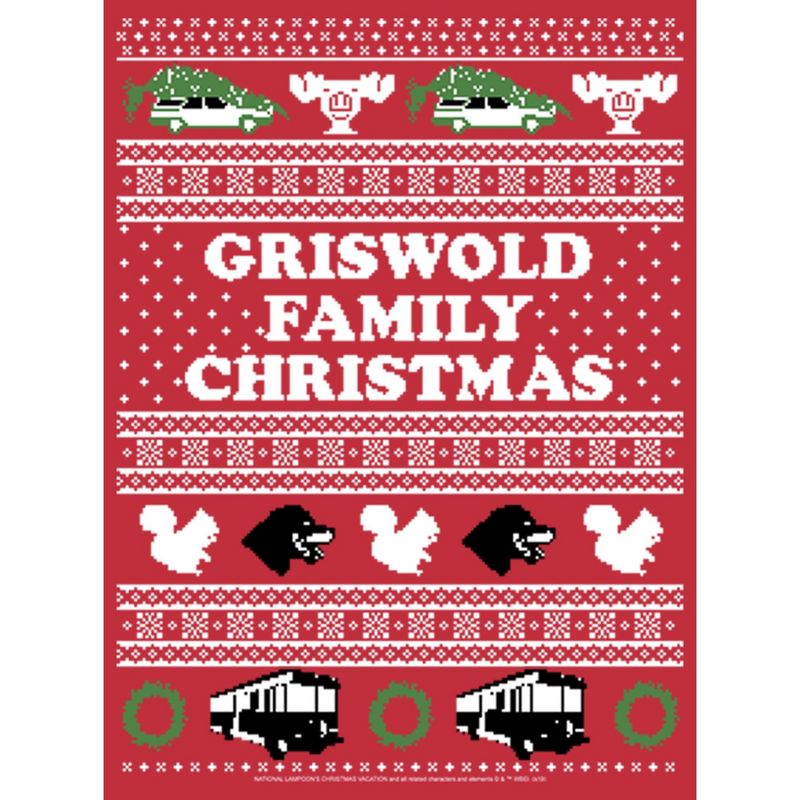 Men's National Lampoon's Christmas Vacation Griswold Family Christmas Ugly Sweater Sweatshirt, 2 of 5