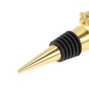 Unique Bargains Textured Christmas Tree Bottle Stopper Zinc Alloy TPR Gold Tone Black 1 Pc - 3 of 3