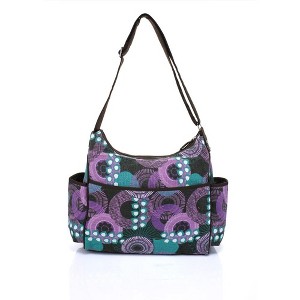 Mes Enfants Multi-Pocket Microfiber Hobo Baby Diaper Bag - 1 of 4