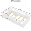 Floor Bed, with Super High Security Barrier, Children's Floor Bed Frame - 2 of 4