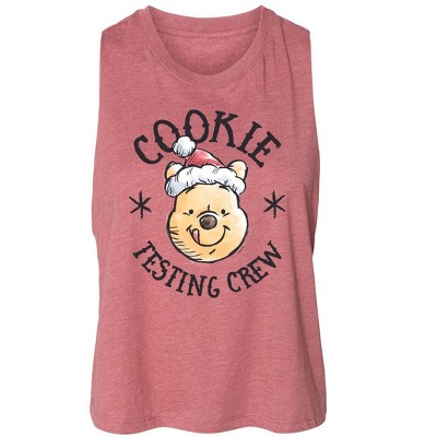 Women's - Winnie the Pooh - Christmas Cookie Testing Crew Graphic Racerback Tank