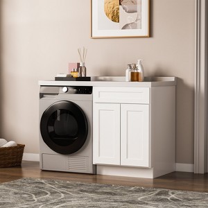 Kitchen Base Cabinet, Unassembled Cabinet with Adjustable Shelf without Top - 1 of 4