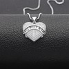Pit Bull Mom Dog Heart Necklace Dangle Earrings Womens Clear Cubic Zirconia Ginger Lyne Collection - 2 of 4