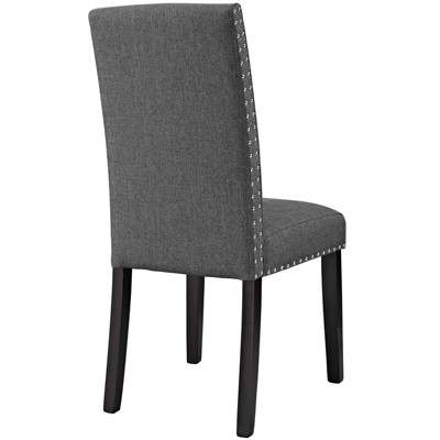 Parcel Gray Upholstered Parsons Dining Side Chair Set of 2