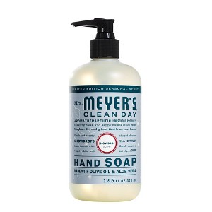 Mrs. Meyer's Clean Day Holiday Hand Soap - Snowdrop - 12.5 fl oz - 1 of 4
