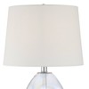 Samantha 24 3/4" High Clear Iridescent Glass 3-Way Table Lamp - 3 of 4