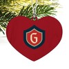 Saint Mary's College Secondary Logo Heart Love Wood Christmas Tree Holiday Ornament - 2 of 3