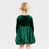 Toddler Girls' Audrey Camille Bow Tutu Dress - Jade Green - 2 of 3