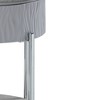 Acme Furniture Yukino Accent Table Gray/Chrome Finish - 4 of 4