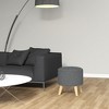 NicBex Storage Bench Storage Ottoman Round Stool Chair with Cushioned Top for Bedroom, Entryway - 3 of 4