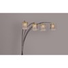 1pc Arc Modern Floor Lamp Classic Luxury Sleek Multi-head Half Moon Radiant Crystal-encrusted Sleek Metallic Stems Living Room Arc Lamp,Black - 2 of 4