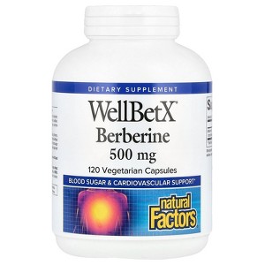 Natural Factors WellBetX®, Berberine, 500 mg, 120 Vegetarian Capsules - 1 of 2