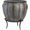 Transpac 22.25 in. Metal Standing Containers Set of 3 - 2 of 4