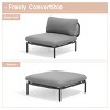 Crestlive Products Patio Furniture Set Oversized Metal Single Sofa Outdoor Sectionals Conversation Set with Cushion - 4 of 4