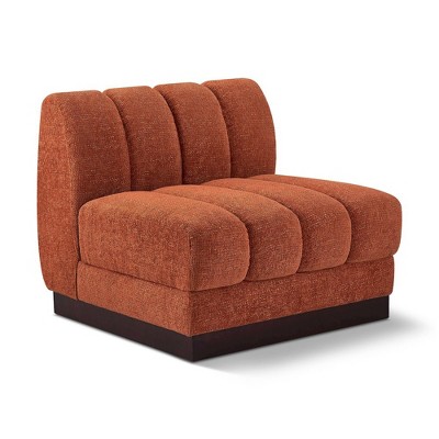 Meridian Furniture,Quinn Chenille Fabric Armless Chair