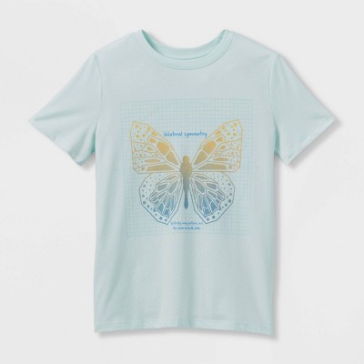 Boys' Butterfly T - Shirt - Cat & Jack™ Light Blue 