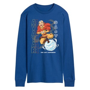 Men's - Avatar: The Last Airbender - Aang Air Bending Long Sleeve Graphic T-Shirt - 1 of 4