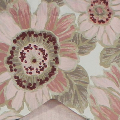 Blossom Pink Floral Cotton Scalloped Window Valance