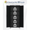 GustoWave Rolling Metal Storage Cabinet 72" with Wheels and Pegboard, Adjustable Tool Cabinet, Large Utility Tool Organizer with 4 Shelves - 3 of 4