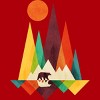 Junior's Design By Humans Mountain Bear By radiomode T-Shirt - 2 of 3