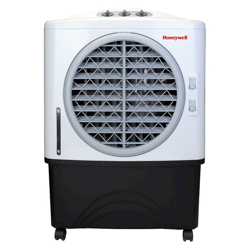 Honeywell Indoor/Outdoor Evaporative Oscillating Air Cooler CO48PM - Black/White, 1 of 4