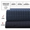 Hearth & Harbor Waffle Shower Curtain for Bathroom - 72x72 Heavy Duty Bathroom Curtain - 3 of 4